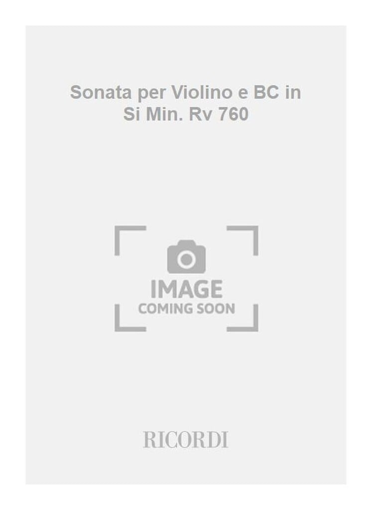 Sonate Per Vl. E B.C.: In Si Min. Rv 760